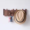 Wood Coat Racks Wall Mounted Keys Hats Organizer Entry Door Porch Hanging Coat Rack Piano Keys Shaped Clothes Hooks Home Decor 6