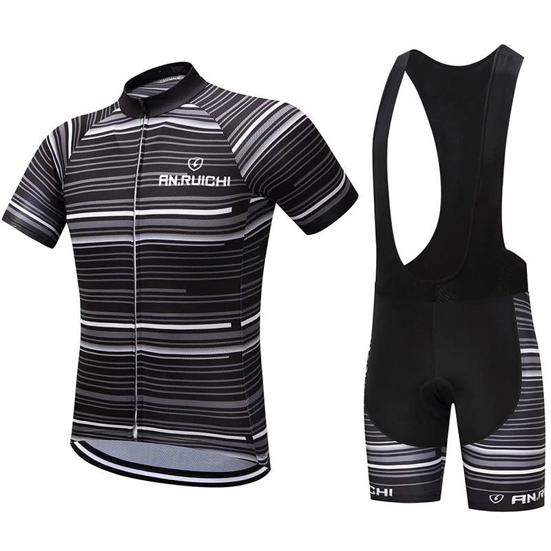 

Summer Unisex Bicycle Cycling Sets Quick Drying Strip Design 3D Padding Cushion Sport Jerseys Customized/Wholesale Service