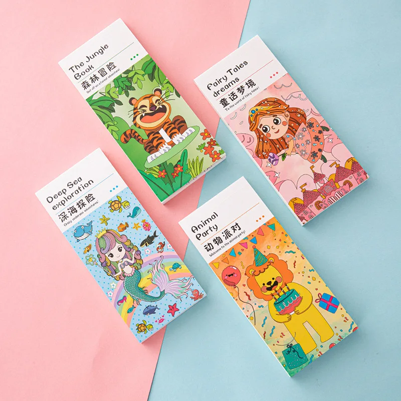 20 Pages+2 Pens Watercolor Picture Book Kindergarten Colored Graffiti Enlightenment Note Picture Book 2