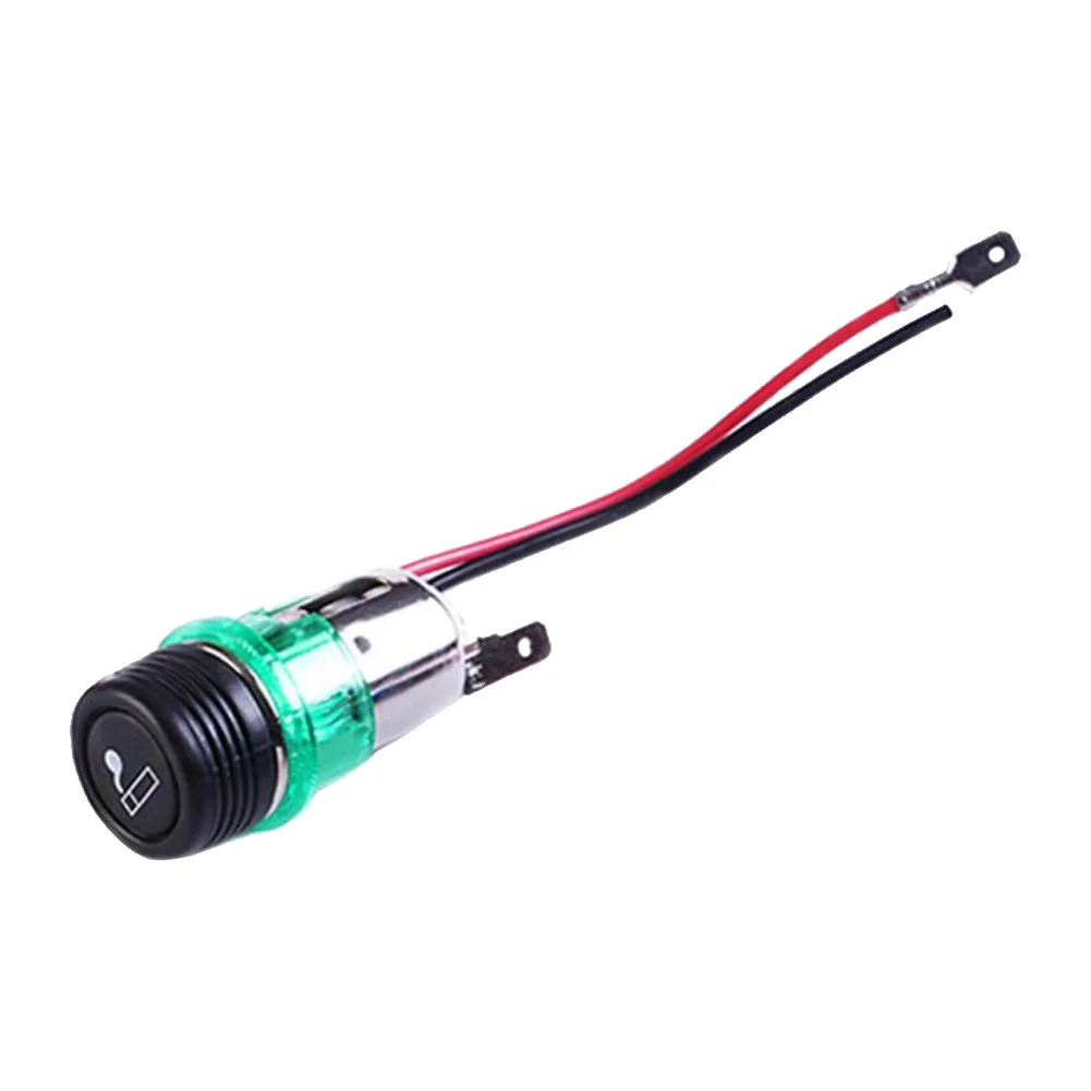 12V 자동차 시가 라이터 소켓 라이터 (라이트 와이어 포함) 자동차 내부 전원 콘센트 플러그 (자동차, 오토바이, 모터용)