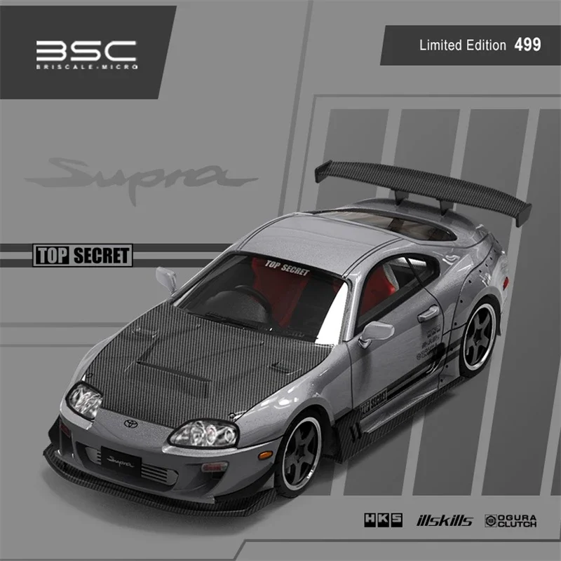 

BriscaleMicro Up BSC 1:64 Supra A80Z silver limited499 Diecast Model Car