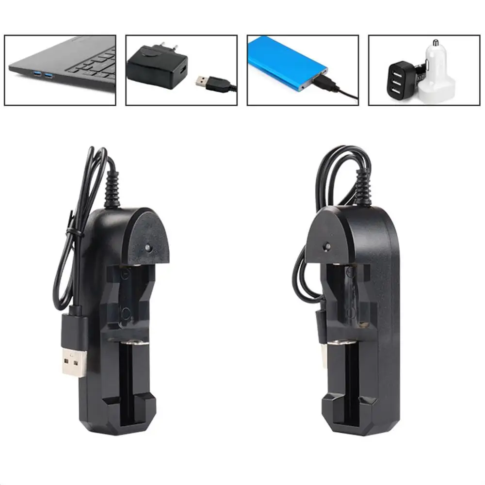 18650 Smart Battery Charger One Slot Li-ion Battery AC Charger Adapter Universal USB Connector For 18650 18500 16340 14500 26650 charger adapter battery charger battery charger adapter