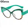 R57576 Color-Blocked Blue Light Blocking Glasses Frame Stylish Cat Eye Optical Presbyopia Eyeglasses Customizable Prescription 5