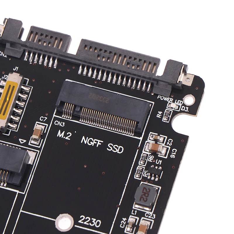 SATA 하드 디스크 어댑터 보드, SATA 60Gbps-M2 NGFF SATA SSD MSATA SSD 어댑터, MSATA-SATA M.2 NGFF