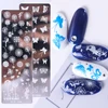 1 Set Nail Art Stamp Plates Nail Polish Print Leaf Flower Dreamcatcher Snowflake Christmas Stamper Scrapper Sponge JISTZN01-12-2 5