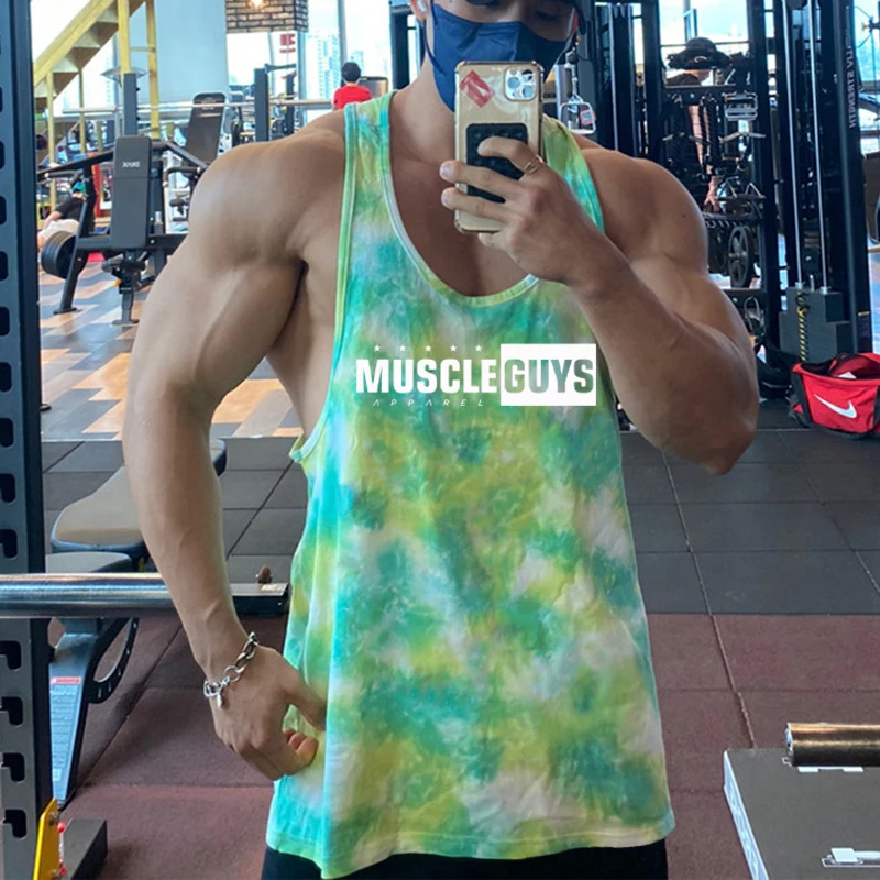 

Камуфляжная летняя майка для фитнеса, мужские повседневные крутые топы для тренажерного зала, бодибилдинга, мужские Модные свободные сетчатые дышащие майки для мышц и спины