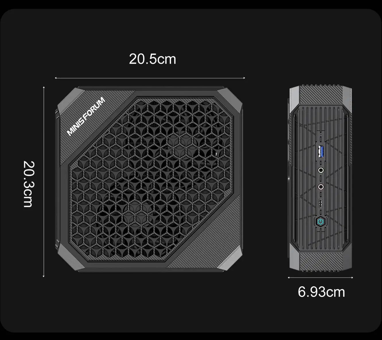 2025 Oushedi HX80G ミニ PC ゲーム AMD Ryzen 7 5800H ADM
