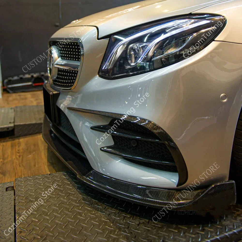 Передние бамперы для Mercedes E-Class W213, передние бамперы E-Class E200, E300, E250, E300d, AMG, линия, противотуманная Стандартная отделка, комплект для тюнинга кузова 2016-2020