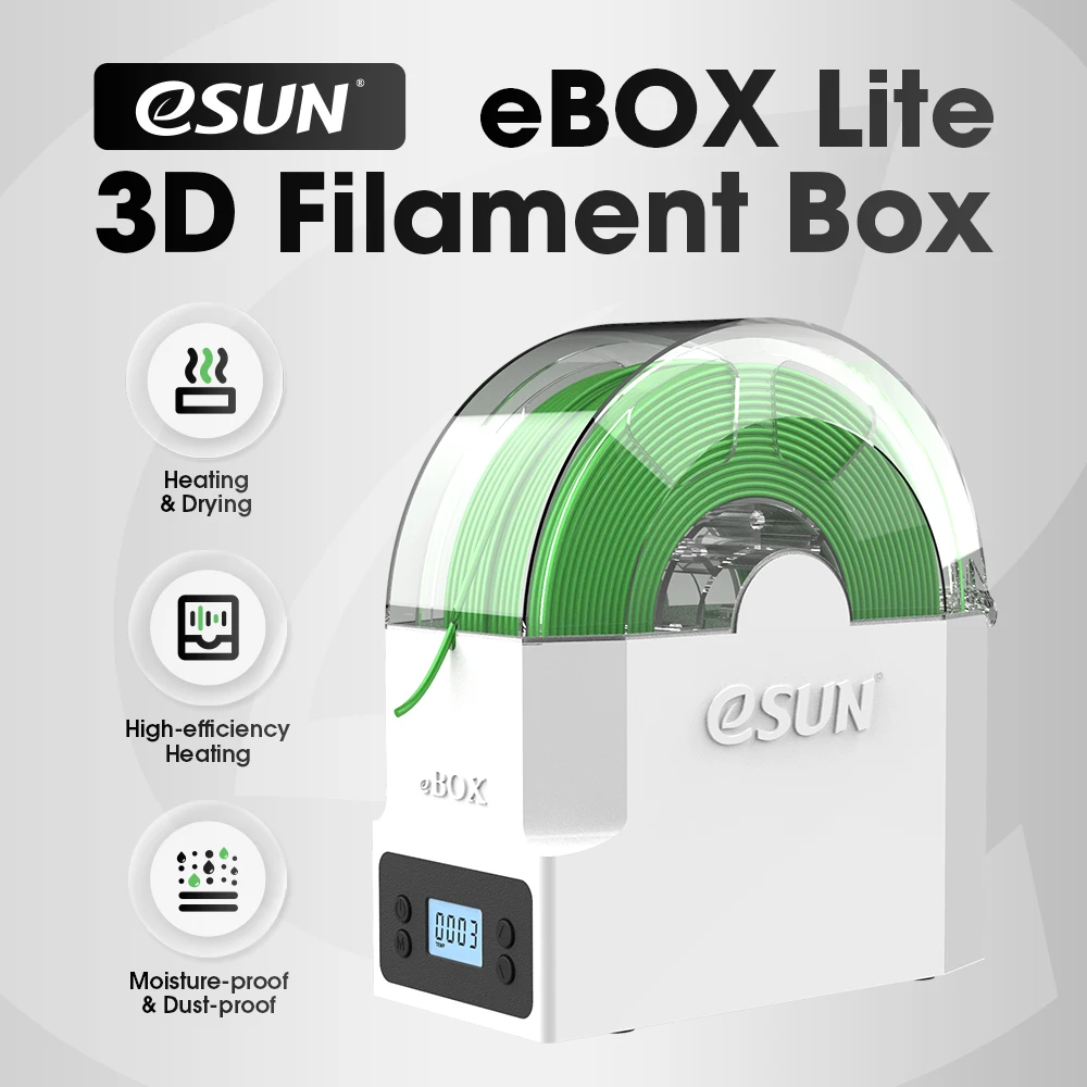 Filamento Secador Caixa Pla Mais Petg Tpu 95a Caixa de Armazenamento Suporte Eva Kit Acessórios de Impressão 3d Esun3d