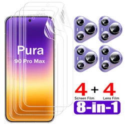 8 - in - 1 Hydrogel Screen Protector with HD Soft Lens Film for 4Screen 4Lens Film