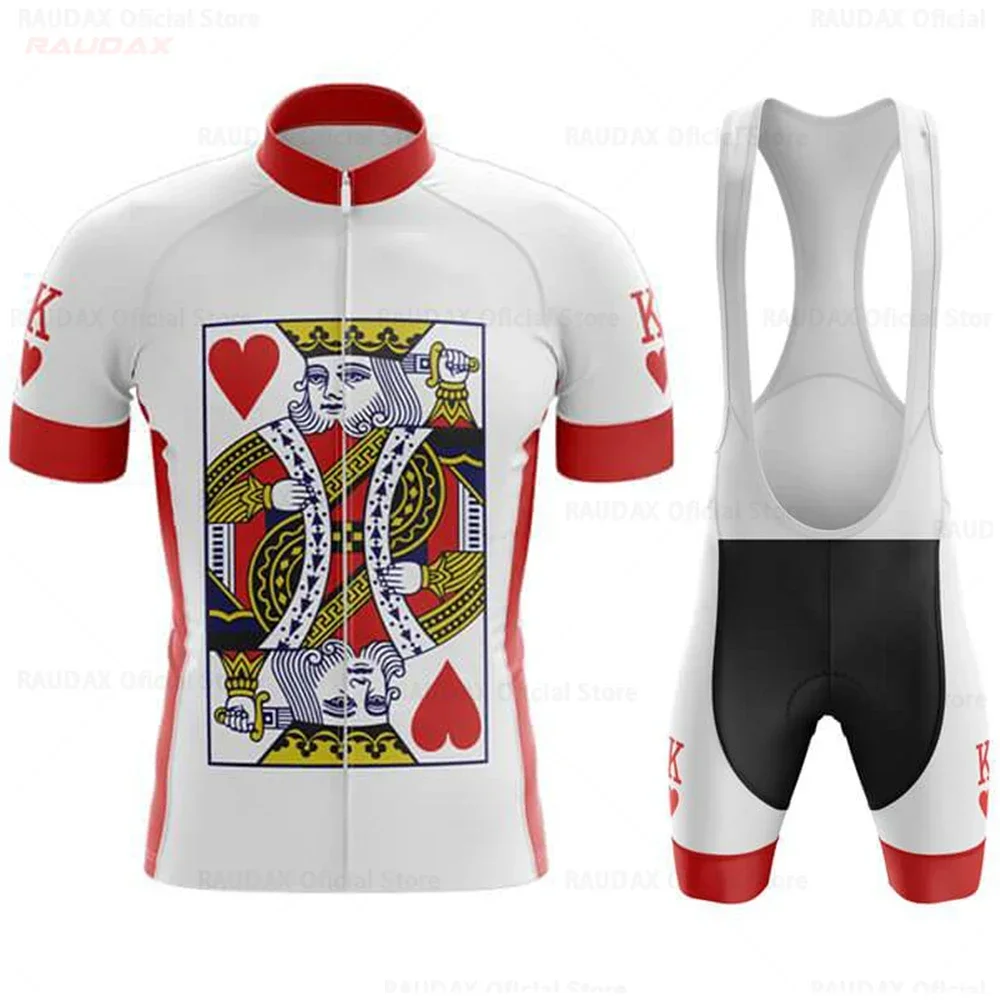 2023 Funny King Carte Da Gioco Maglia Da Ciclismo Set Mens Ciclismo Abbigliamento Da Bicicletta Mtb Downhill Road Bike Kit Abbigliamento Pantaloncini 