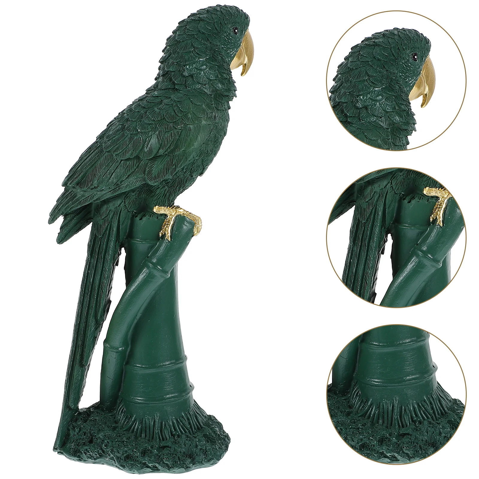 

Parrot Ornaments Resin Figurine Fake Model Decor Artificial Figure Bird Statue Decoration Crafts