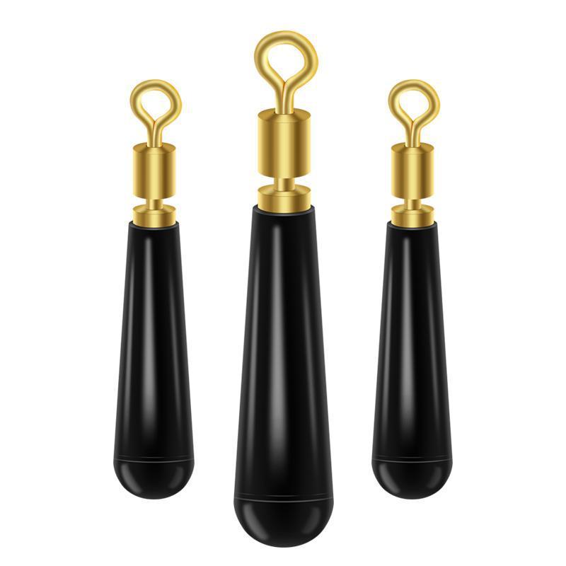 Copper Fishing Holder Swivels Smooth Rotation Oval Ring Connector Silicone Grip Terminal Tackle Fishing Accessories Tools Float