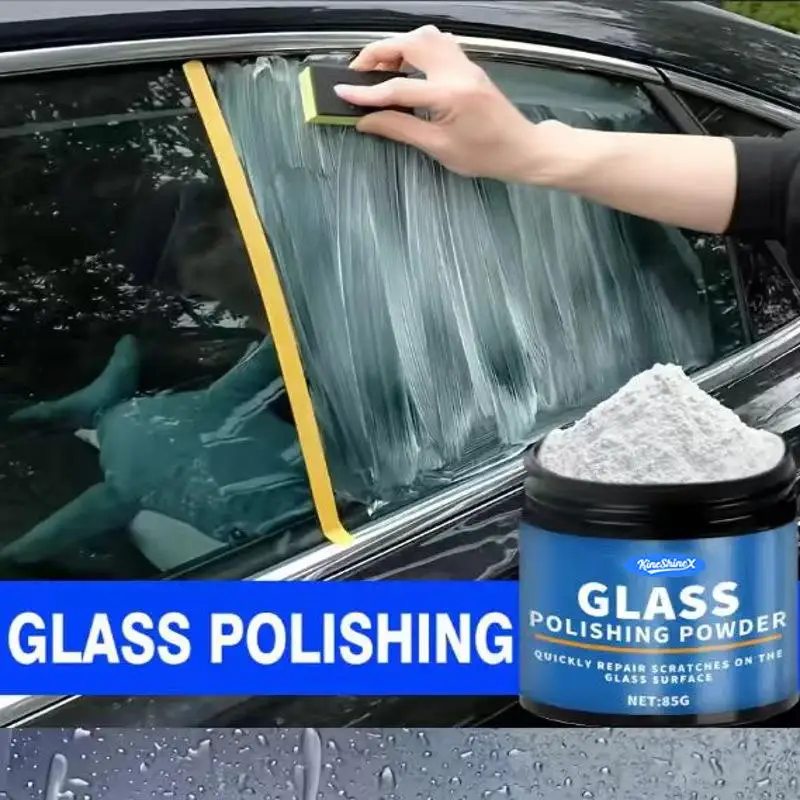 유리 연마 파우더 전문 자동차 앞 유리 제거제 유리 연마 제거제 수리 자동차 관리 액세서리