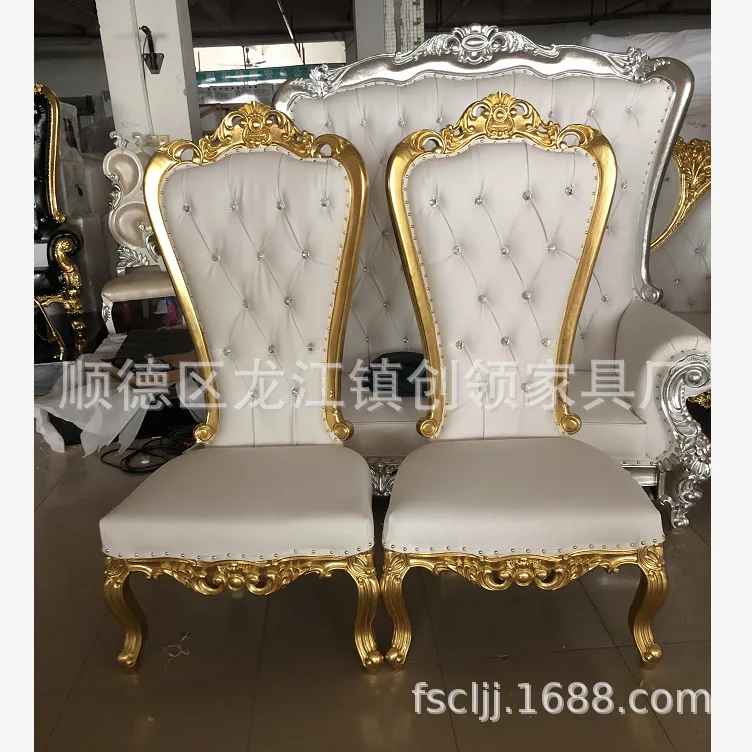Description Picture 2 of itemFactory direct sales, European high-back solid wood chair, hotel club, banquet, manicure, foot massage chair, wedding and weddin