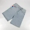Harajuku Gym Basketball Shorts Men Big Boy Retro Hip Hop Cartoon Graphic Streetwear Denim Shorts Embroidery Baggy Jorts New 3