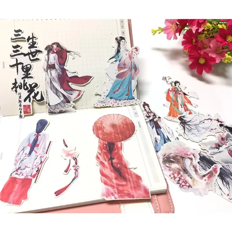 13 Stück kreative süße Kawaii selbstgemachte alte Mädchen/Paar Scrapbooking Tagebuch/dekorative Aufkleber/DIY Handwerk Fotoalben