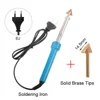80W Plastic Welder Garage Tools Professional Car Bumper Repairing Hot Stapler PVC Soldering Iron Welding Machine 110V/220V 3