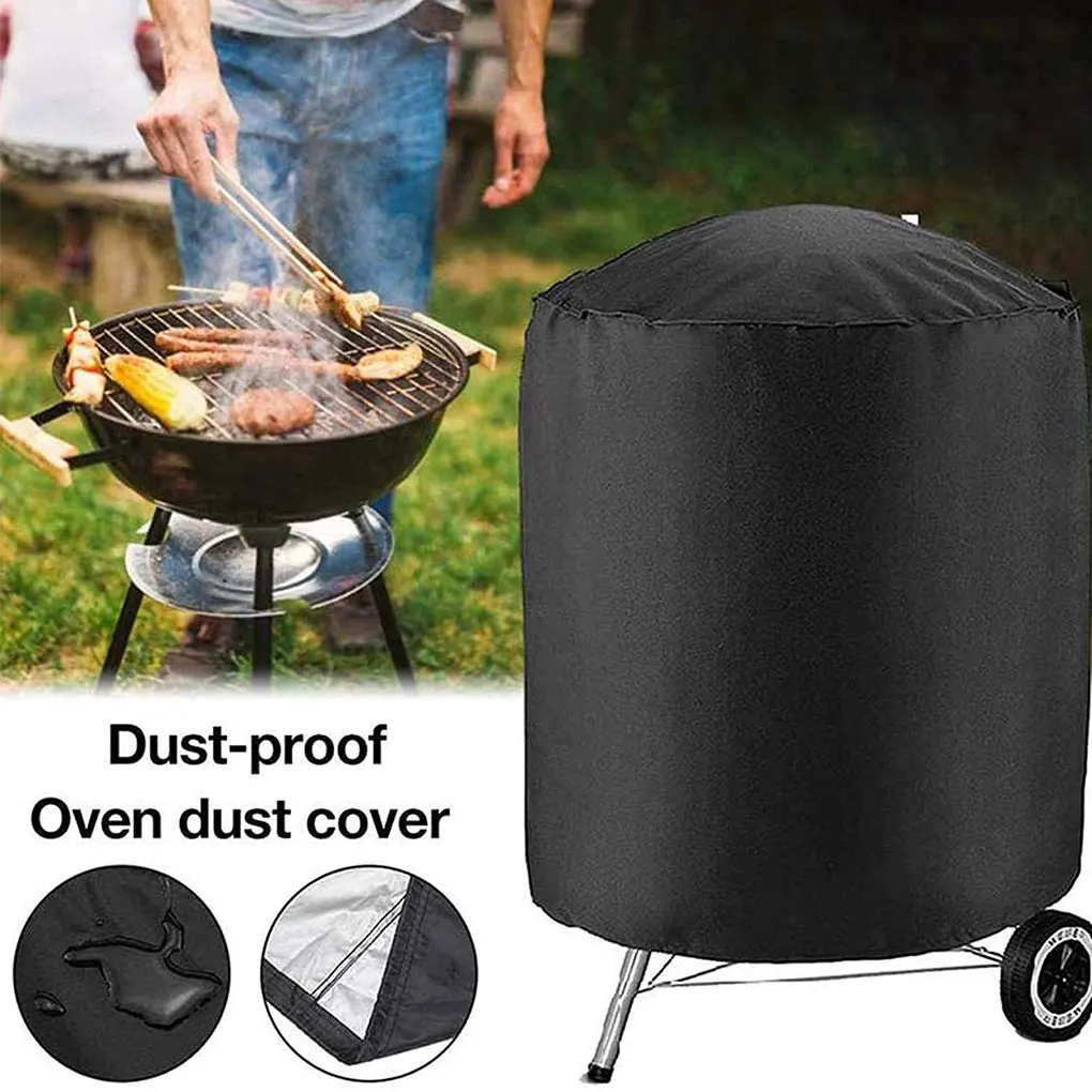 BBQ Cover Outdoor Anti-Dust Waterproof Oven Cover Heavy Duty Grill Rain Protective Outdoor Barbecue Charcoal Grill