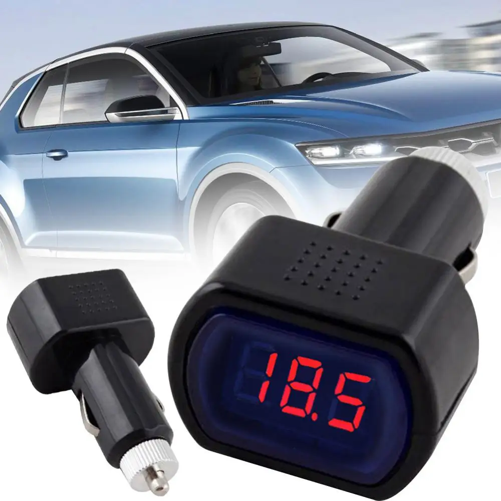 

Car Voltmeter Battery Tester Cigarette Lighter Digital Voltage Monitor Gauge