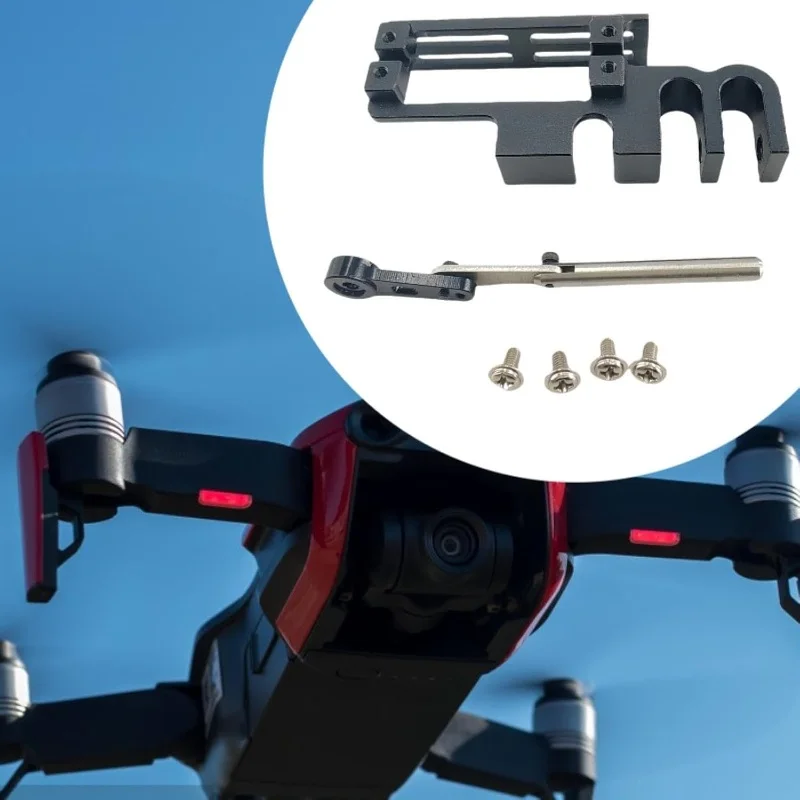 Vue rapprochée du mécanisme de double chute pour drone FPV, adapté aux charges jusqu'à 2kg