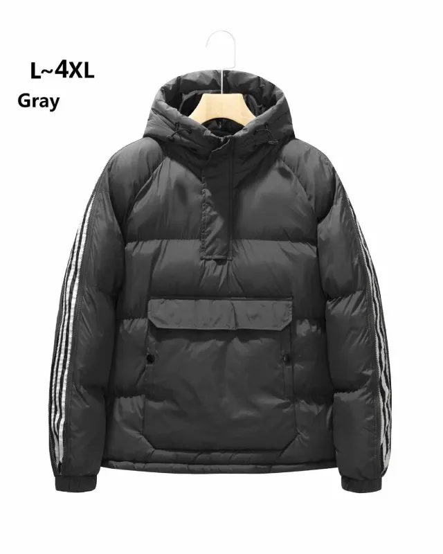 

2023 New Cotton-padded Hooded Jacket Puffy Oversize Original High Quality Fashion Korean Style Men's Winter Coats