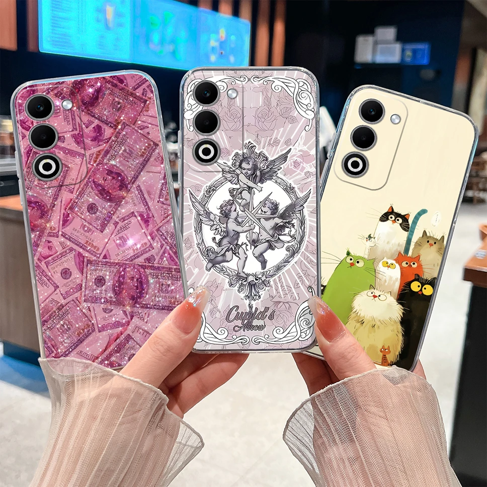 Lovely Animal Cartoon Soft TPU Transparent Silicone Bumper Phone Case