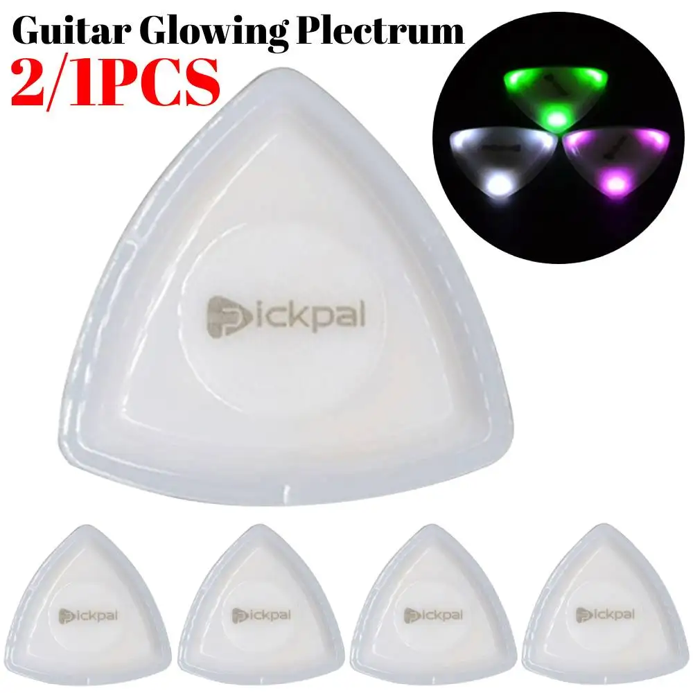 LED Glowing Guitar Picks Sparkling Guitar Pick Touch Luminous Musical  Stringed Instrument for Bass Electric Guitar Accessories - AliExpress