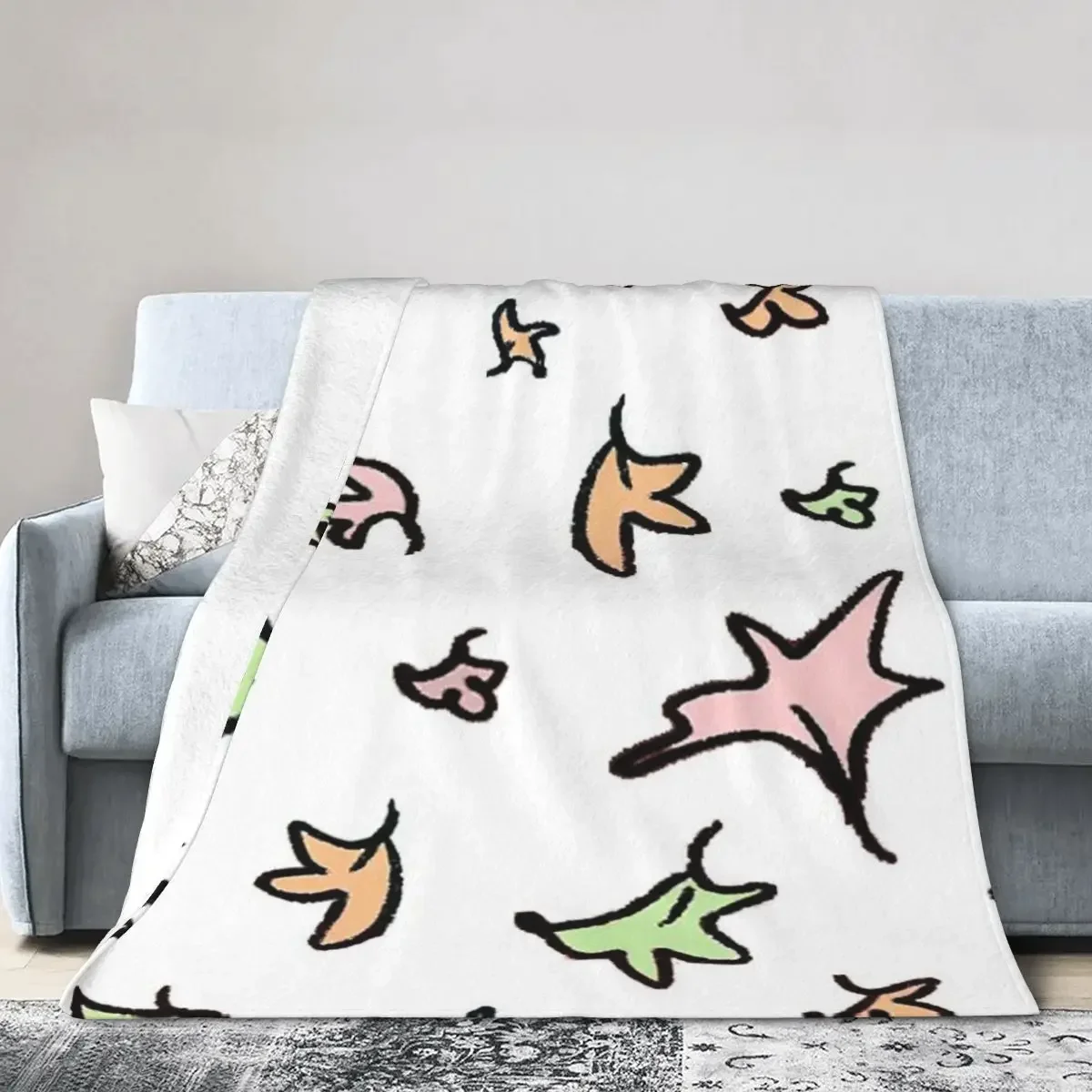 

Hearstopper Netflix Leaves Blankets Soft Warm Flannel Throw Blanket Bedspread for Bed Living room Picnic Travel Home Couch