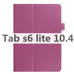 Premium PU Leren Tablet Hoes voor Samsung Galaxy Tab S6 Lite - 10.4-inch, 2020 Editie