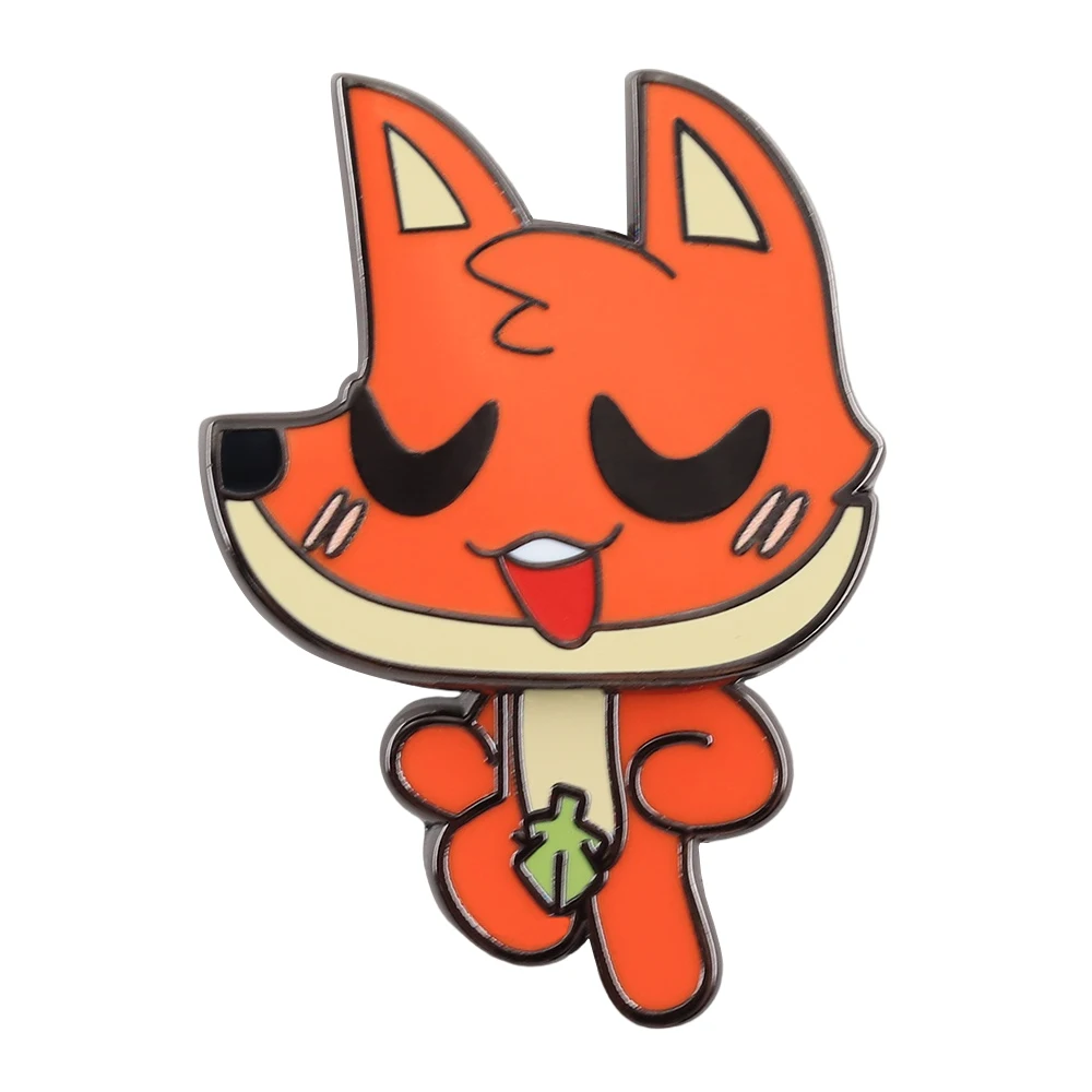 Cult Of The Lamb Fox Follower Brooch Fridge Magnet Dual-purpose