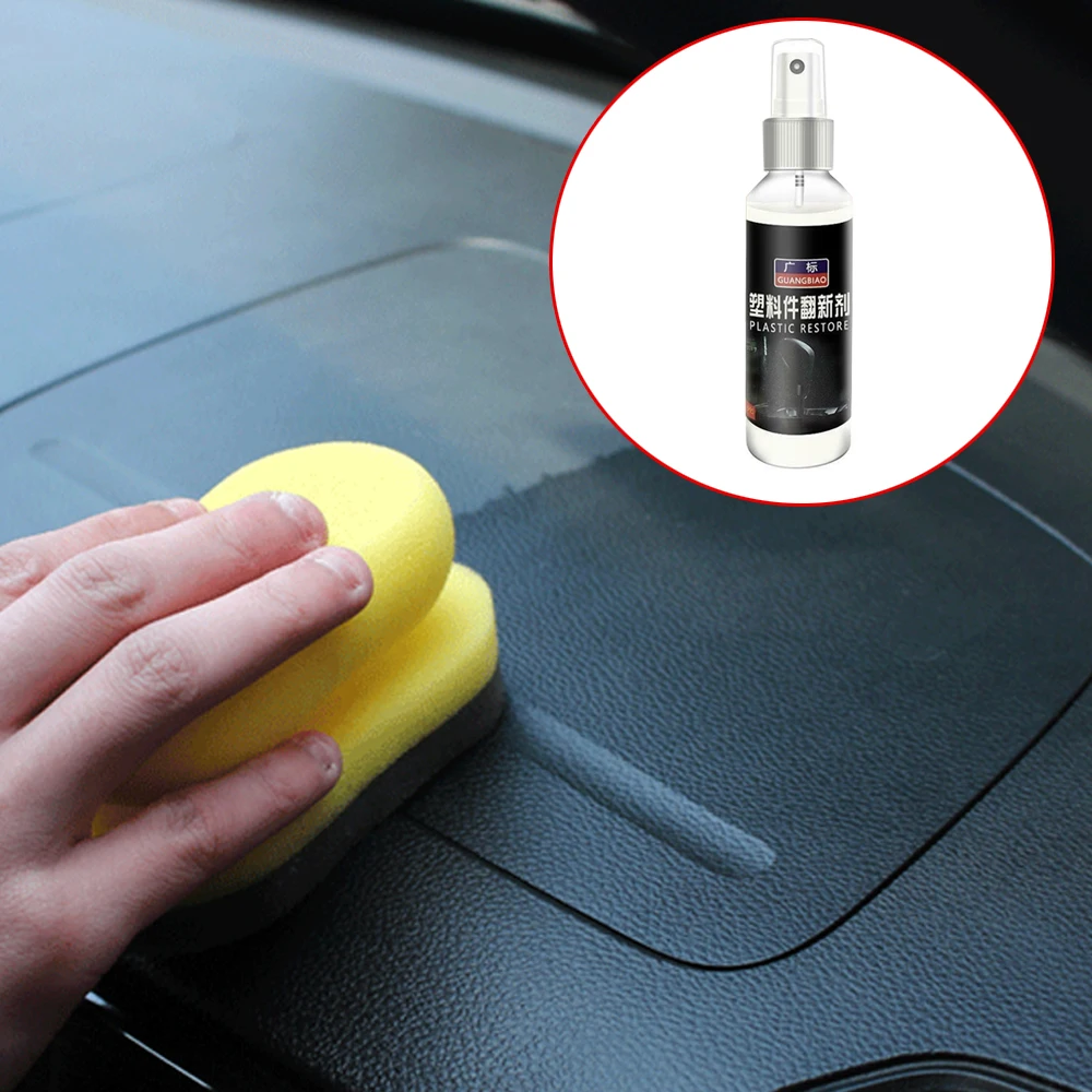 

30ML Car Interior Plastic Parts Retreading Agent Plastic Parts Wax Instrument Panel Retreading Agent Liquid Anti Aging Care