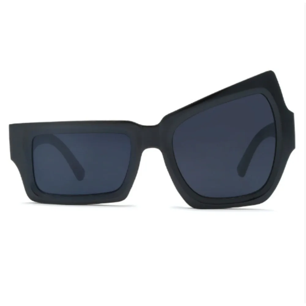 1pc Retro Irregular Oversized Fashion Glasses, Trendy Personality for Women Men Daily Use Photoshoot Accessory