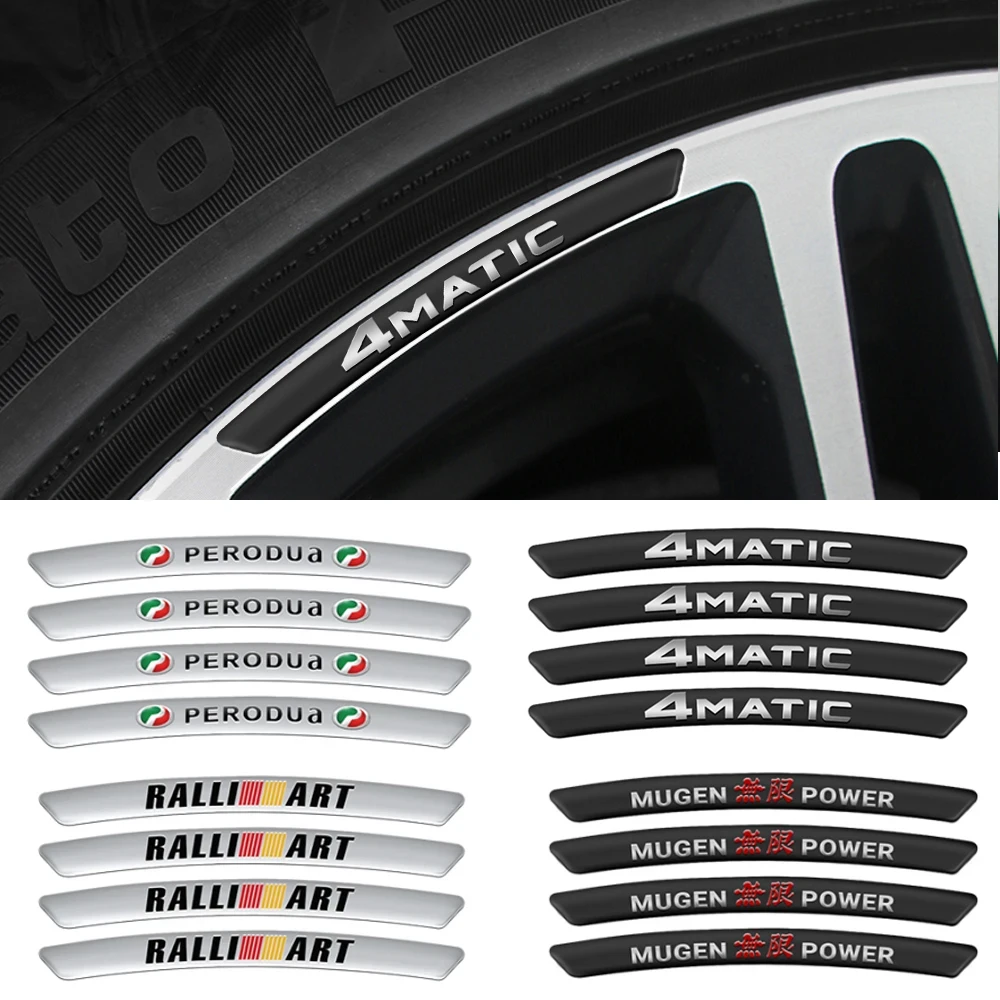 4Pcs Cerchi In Alluminio Per Auto Adesivi Da Corsa Distintivi Decorazione Automatica Per Ford Fiesta Focus 2 Mk3 Mondeo Mk4 Mustang Ranger Kuga