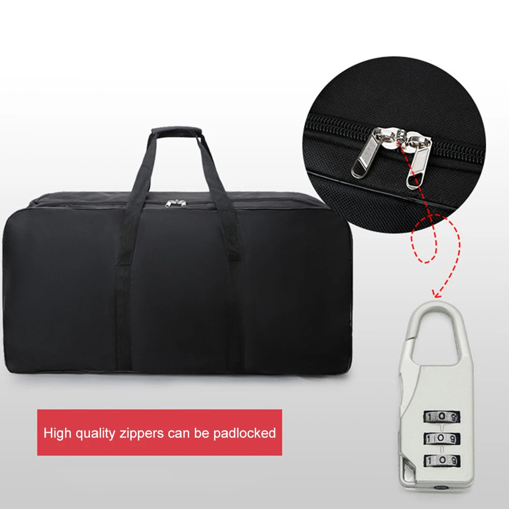 Foldable Wheel Bag for Outdoor Travel Luggage Bag Large Capacity Carry On Waterproof Travel Duffel Portable Trolley Suitcase
