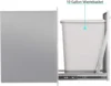 Pull-Out Trash Drawer Stainless Steel Outdoor Kitchen Trash Drawer Storage for One 10 Gallon Commercial Wastebasket 5