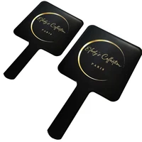 Wholesale Custom Heart Makeup Mirror Hand Held Cute Wholesale 5/10Pieces Lot Mirror Square With Custom Logo 2