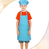 Cheap Wholesale Children Adult Parent-child Chef Apron Painting Cooking Class Suit Apron and Chef Hat in Stock 1