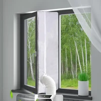 Joint de fenêtre AirLock pour climatiseur portable, 3/4M, flexible, avec fermeture éclair et adhésif rapide 5