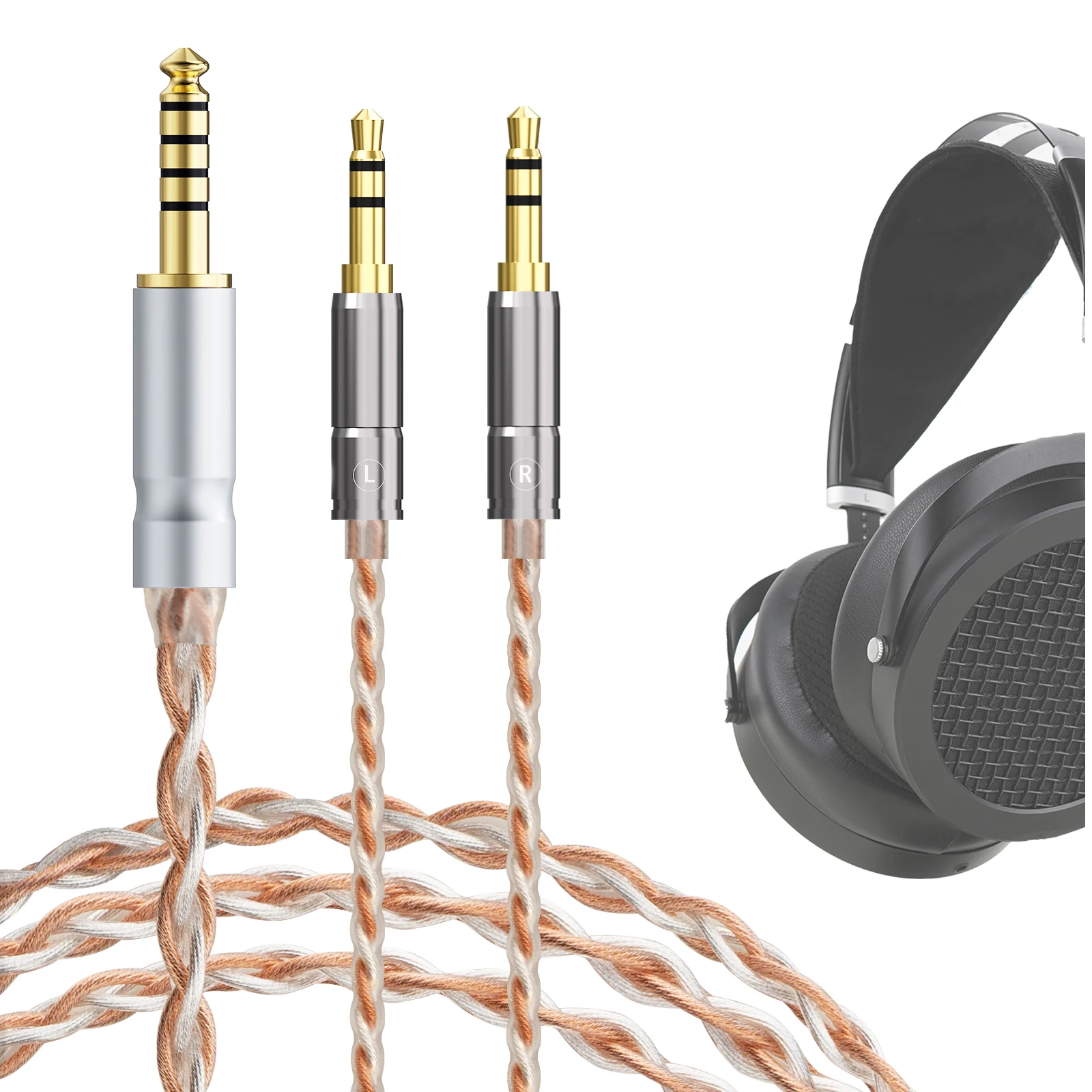Geekria-バランスケーブル、4.4mm、hifiman sundara-c、sundara、he4xx 