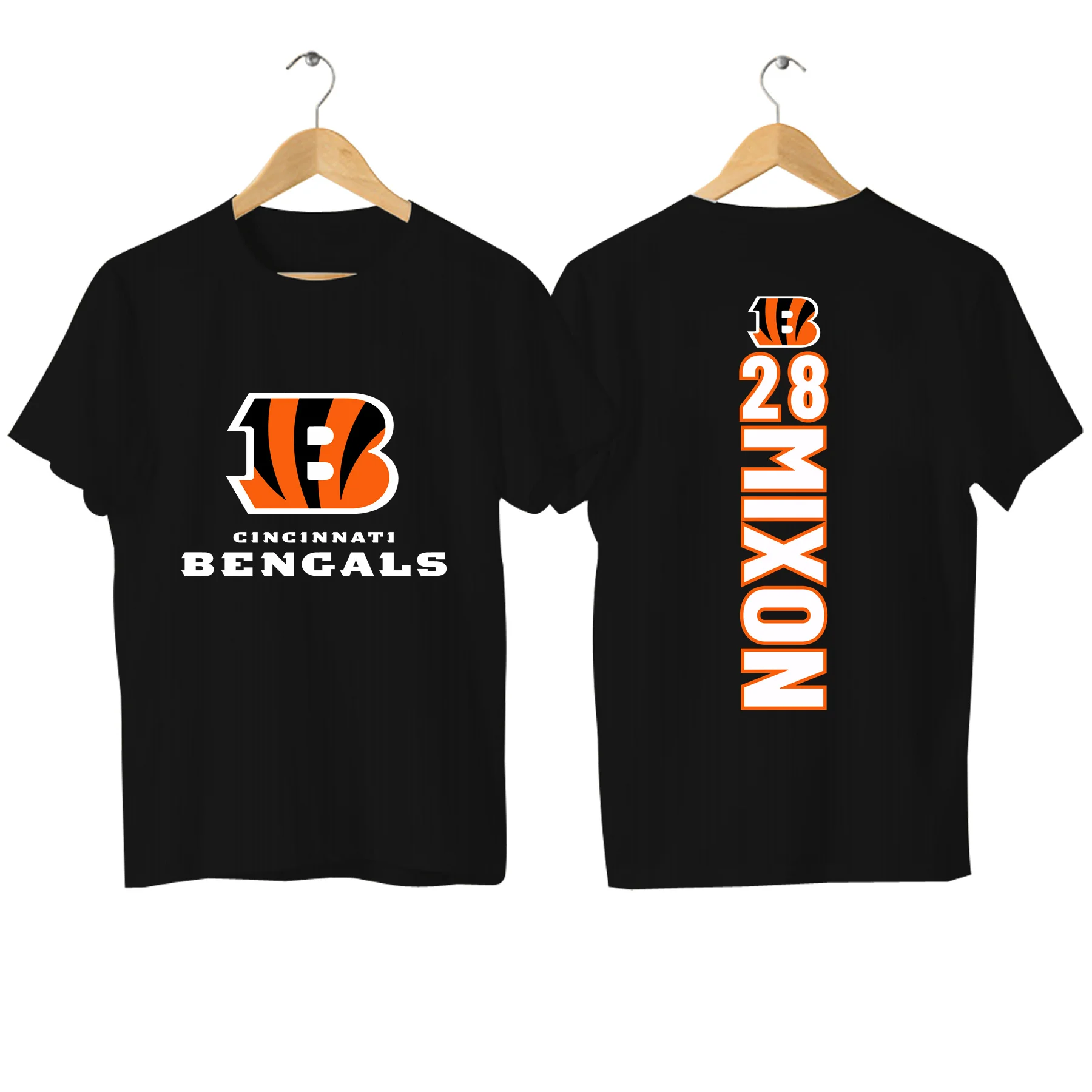 

2024 Men T Shirt Casual Fanatics Branded Joe Mixon Black Cincinnati Bengals Playmaker T-shirt Comfortable Streetwear S-3XL