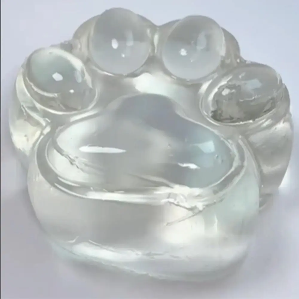 Cute Transparent Large Cat Paw Squishy Toy Ultra Soft Sticky Kitty Fidget Toy High Resilience Abreact Stress Relief Pinch 2