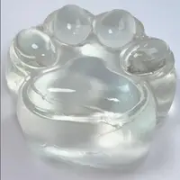 Cute Transparent Large Cat Paw Squishy Toy Ultra Soft Sticky Kitty Fidget Toy High Resilience Abreact Stress Relief Pinch 2