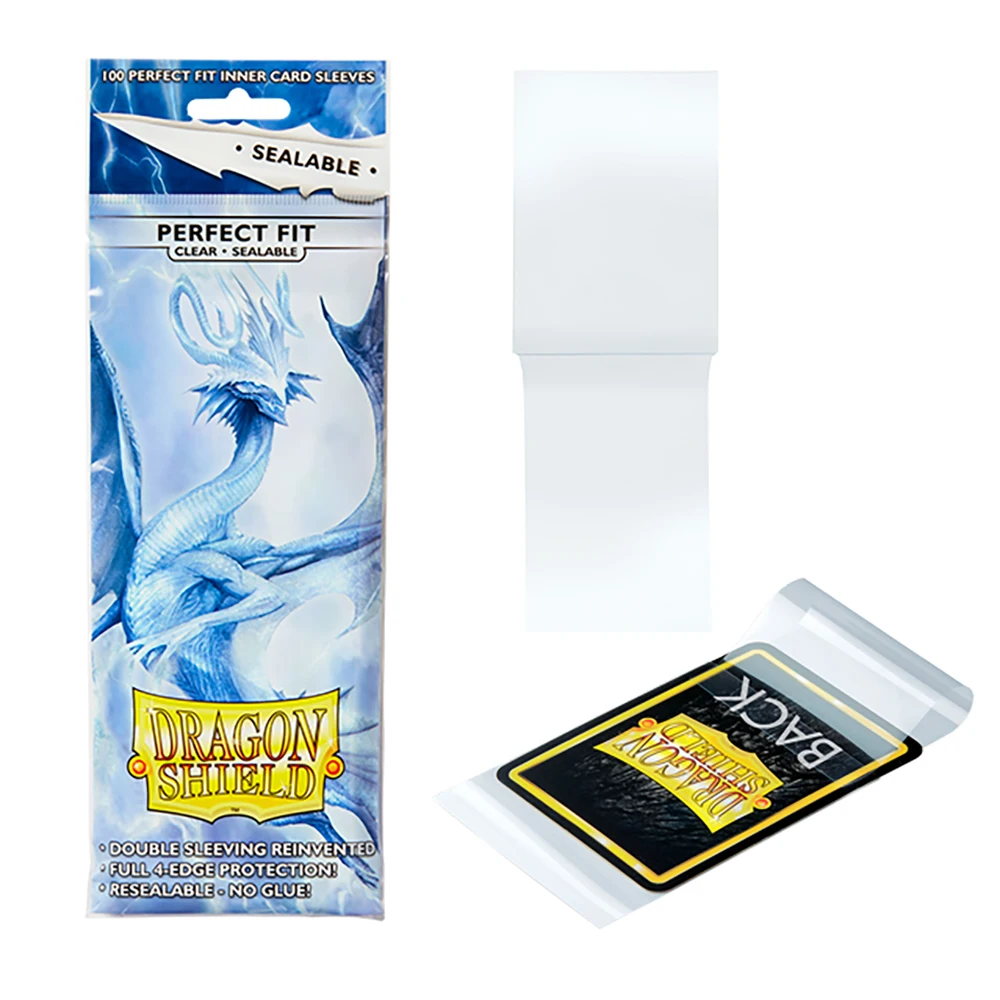 Dragon Shield: Perfect Fit Cards Sleeves - Side-load Clear (100) - Fair Game