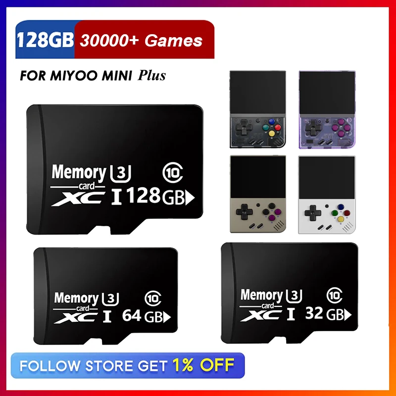 MemoryCardTFCardSDcardForMIYOOMINIPLUSHandheldGameConsole