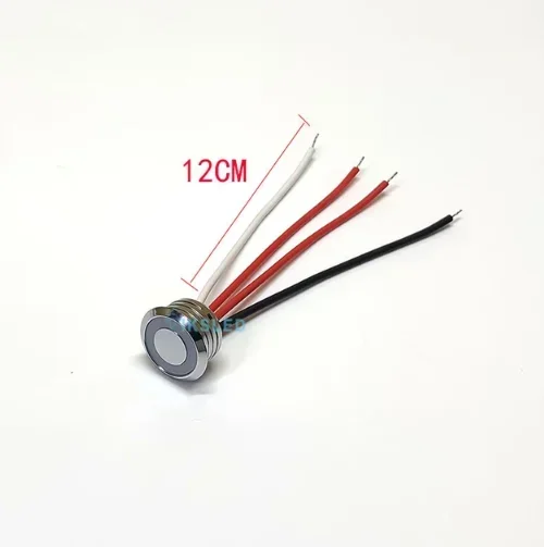 16mm Sensor Switches Round Head 12V 24V LED Dimmer Metal Touch Switch Stepless Segmente White Blue Dual Light Push button custom smart light switch led dimmer switch led dimmer controller smart dimmer switch lamp dimmer led strip switch power cords dimmer switch