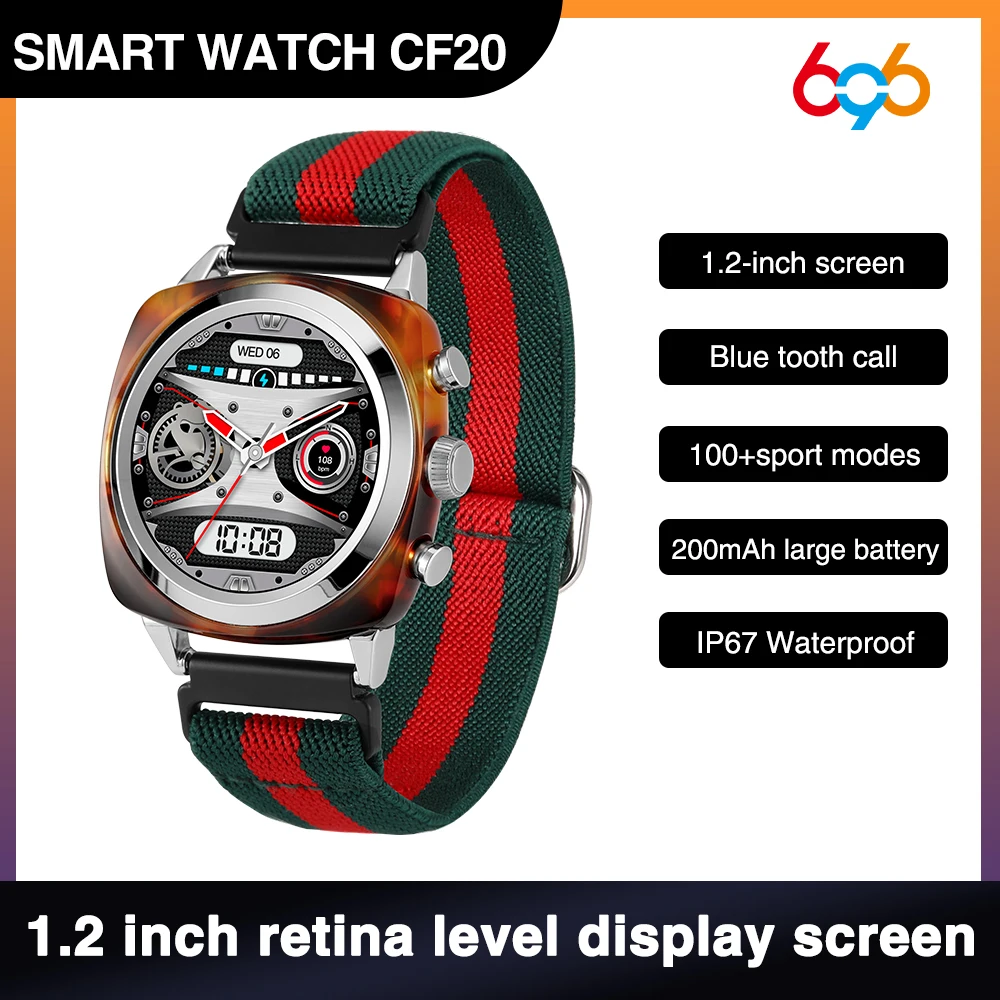 

Smartwatch Men Women Lover Smart Watch Heart Rate Blood Oxygen Detection Waterproof 100+ Multi-locomotion Mode Push Notification