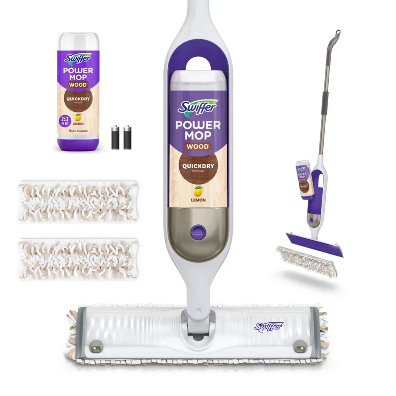 

Щетка Swiffer Power, деревянная Швабра для очистки пола, аромат лимона
