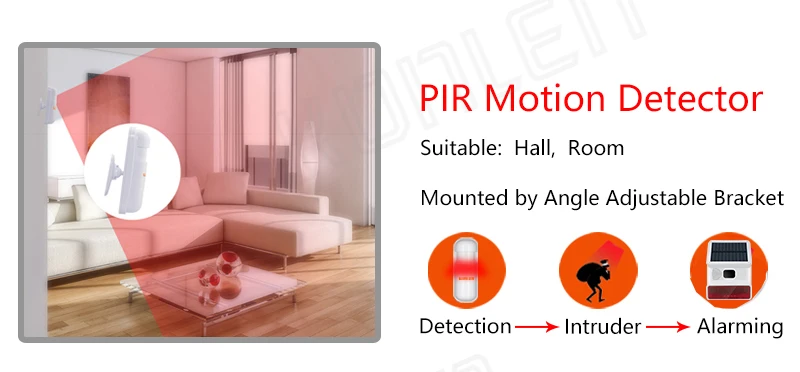 433mhz Strobe Solar Siren Outdoor Wireless Burglar Home Alarm System Kit Securit