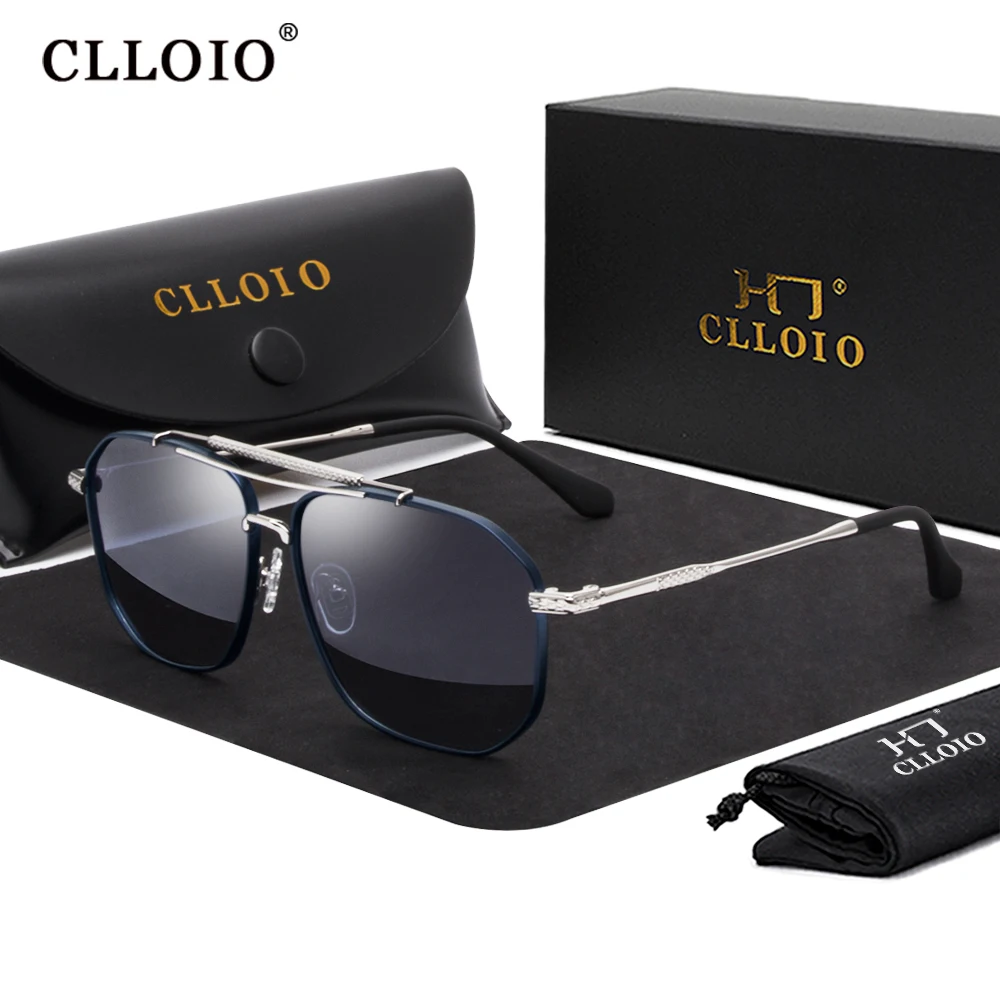 

CLLOIO New Luxury Polarized Sunglasses Men Driving Anti-glare Shades Glasses For Women Brand Design Prescription Eyeglass Frame